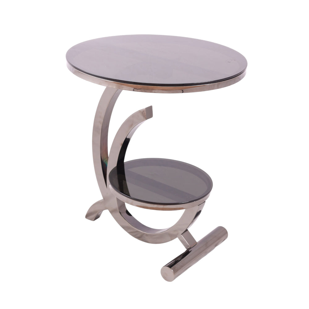Table, stainless steel, 55×58cm Black PVD - ترابيزه، استالس ستيل، 55×58 سم اسود PVD